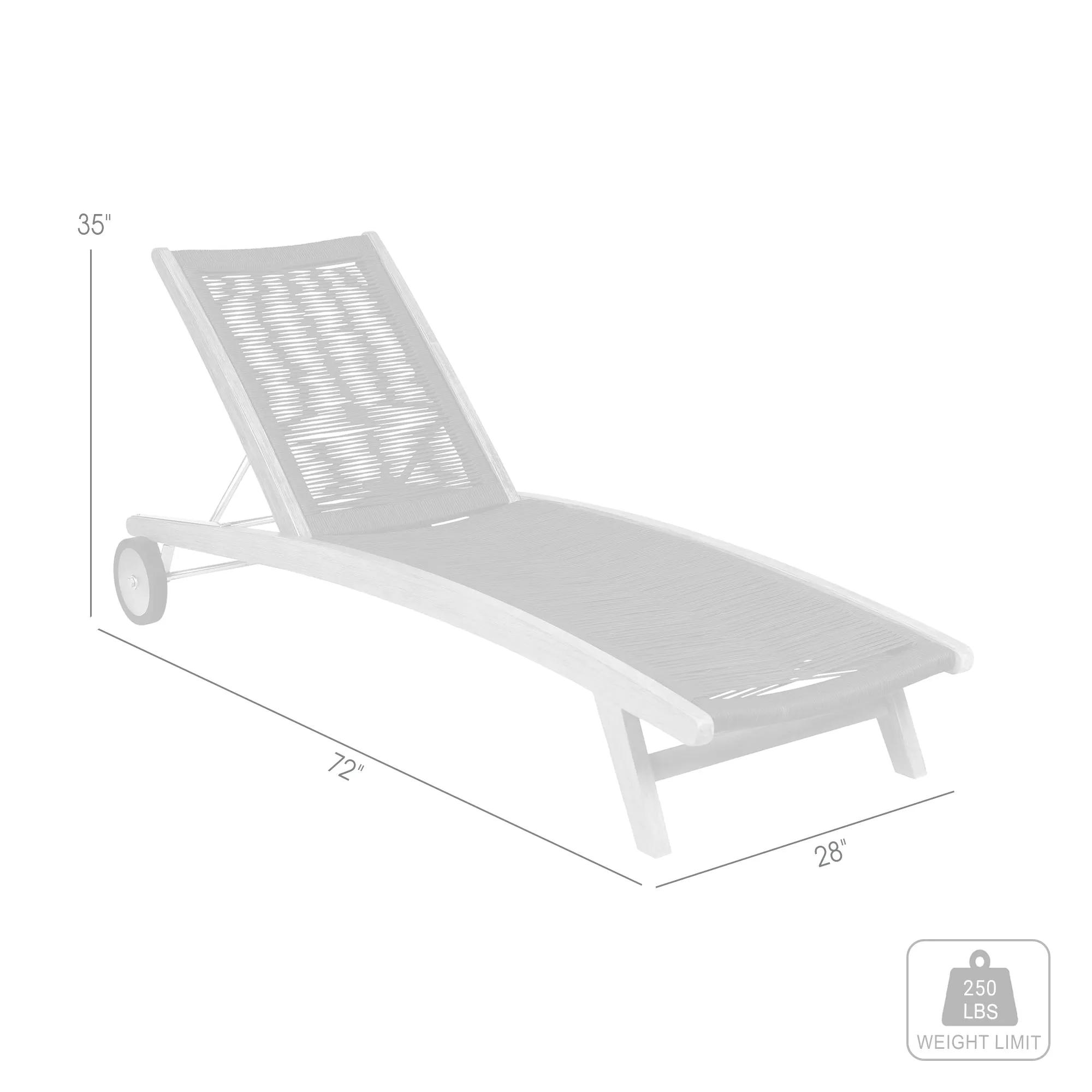 Odette Outdoor Chaise Lounge