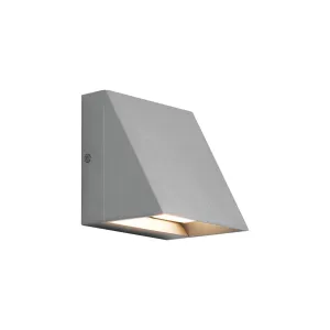 Pitch 5 In. LED Outdoor Wall Sconce 120V 3000K Silver Finish