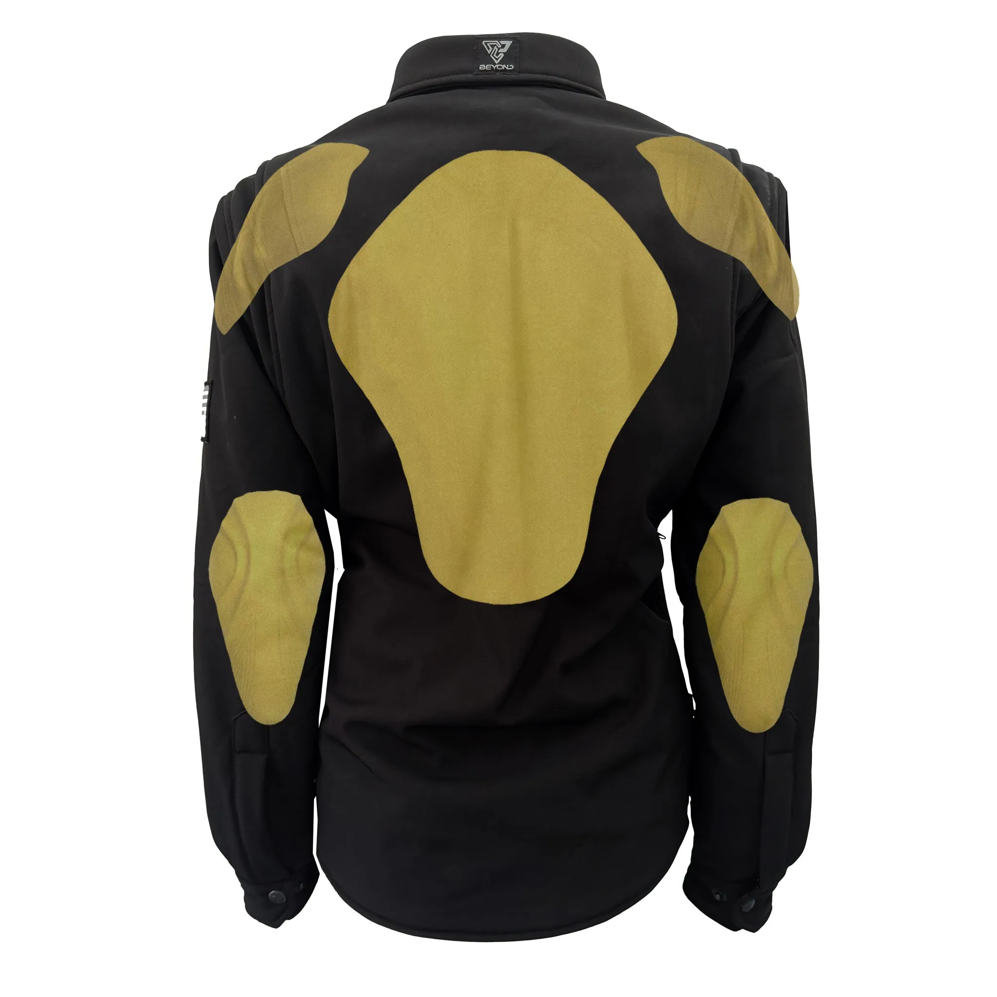 Protective SoftShell Winter Jacket for Women - Black Matte with Pads