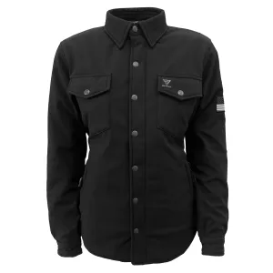 Protective SoftShell Winter Jacket for Women - Black Matte with Pads