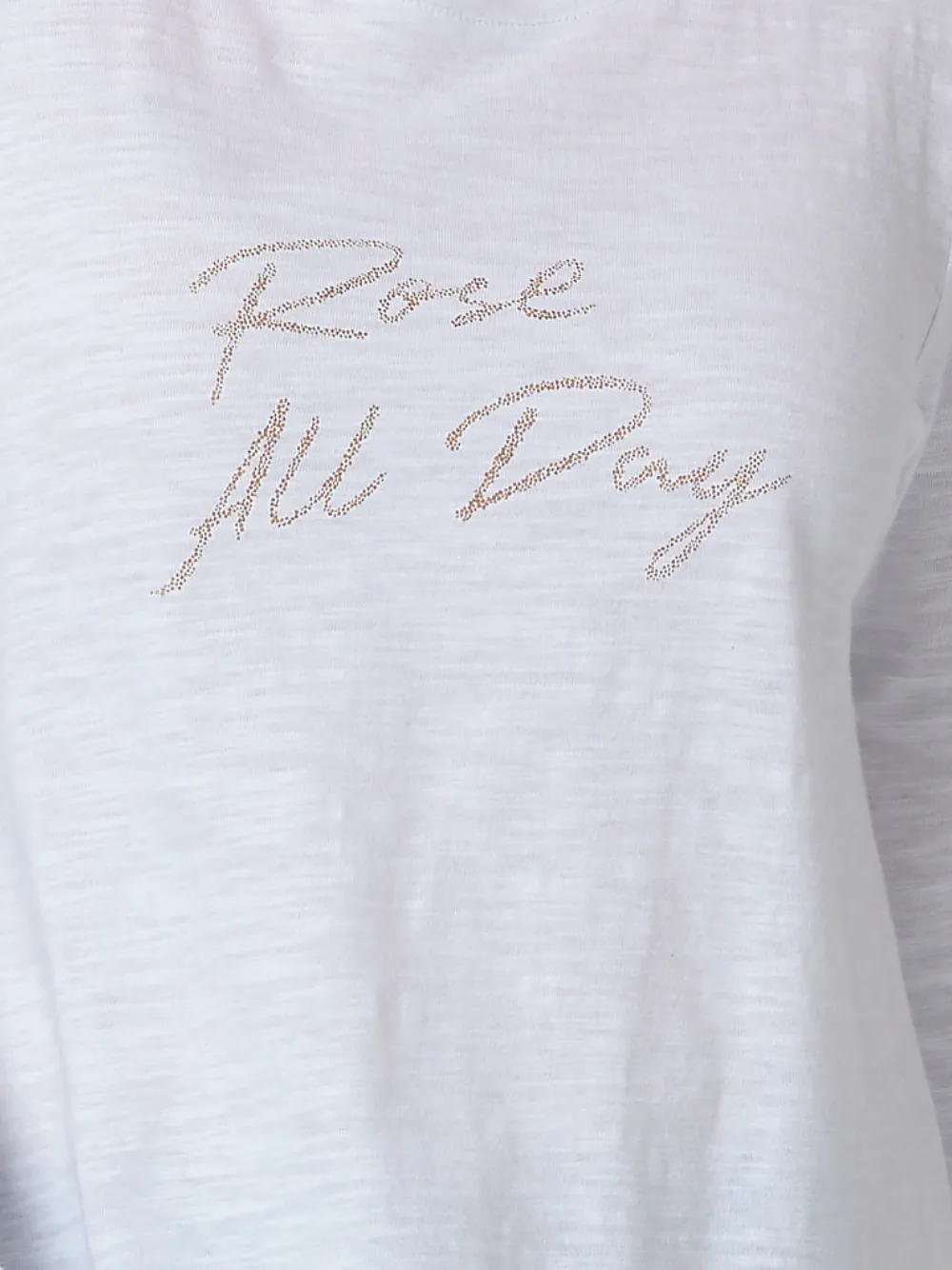 Rose All Day Long Sleeve Top - White