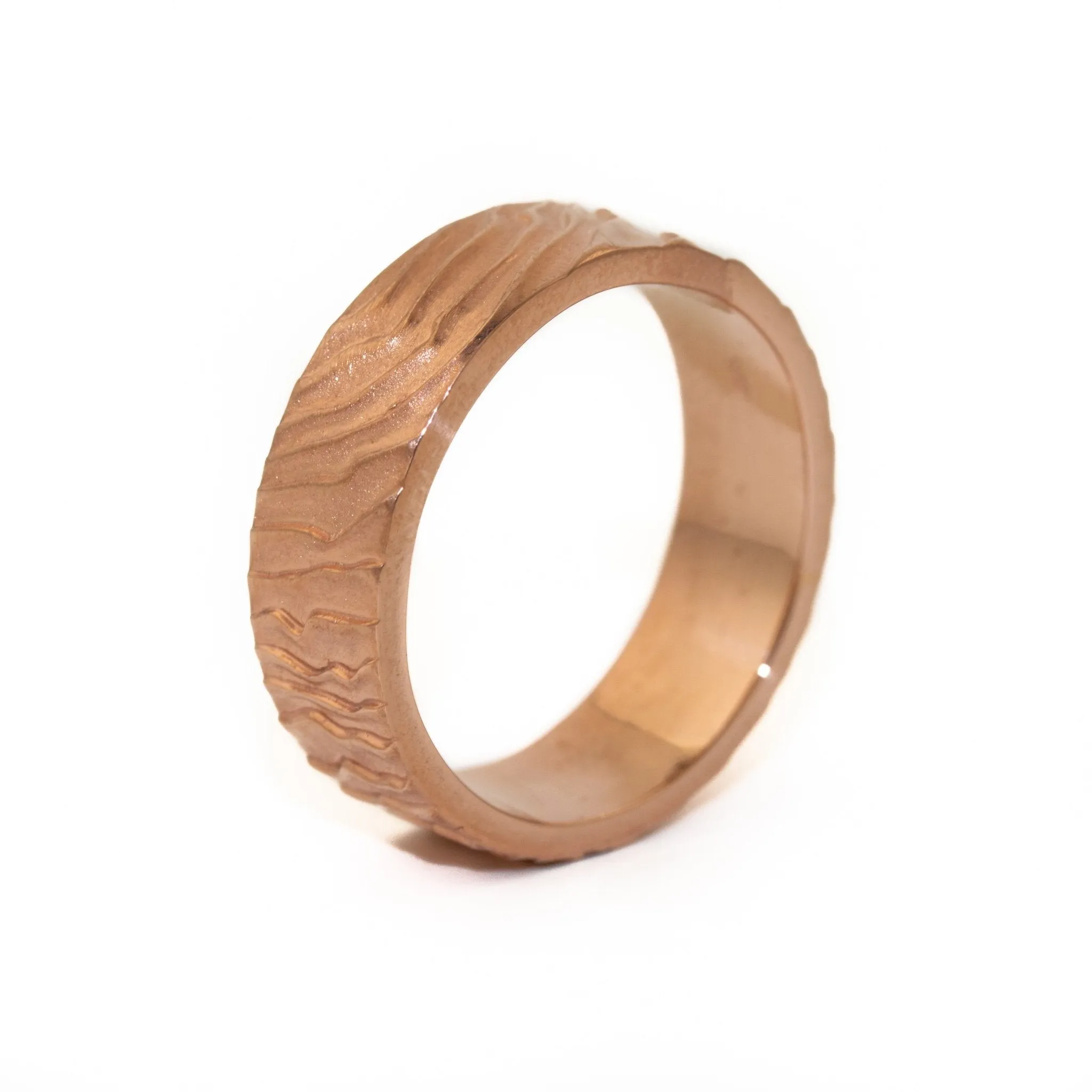 Rose Gold "Fingerprint" Band - Made To Order