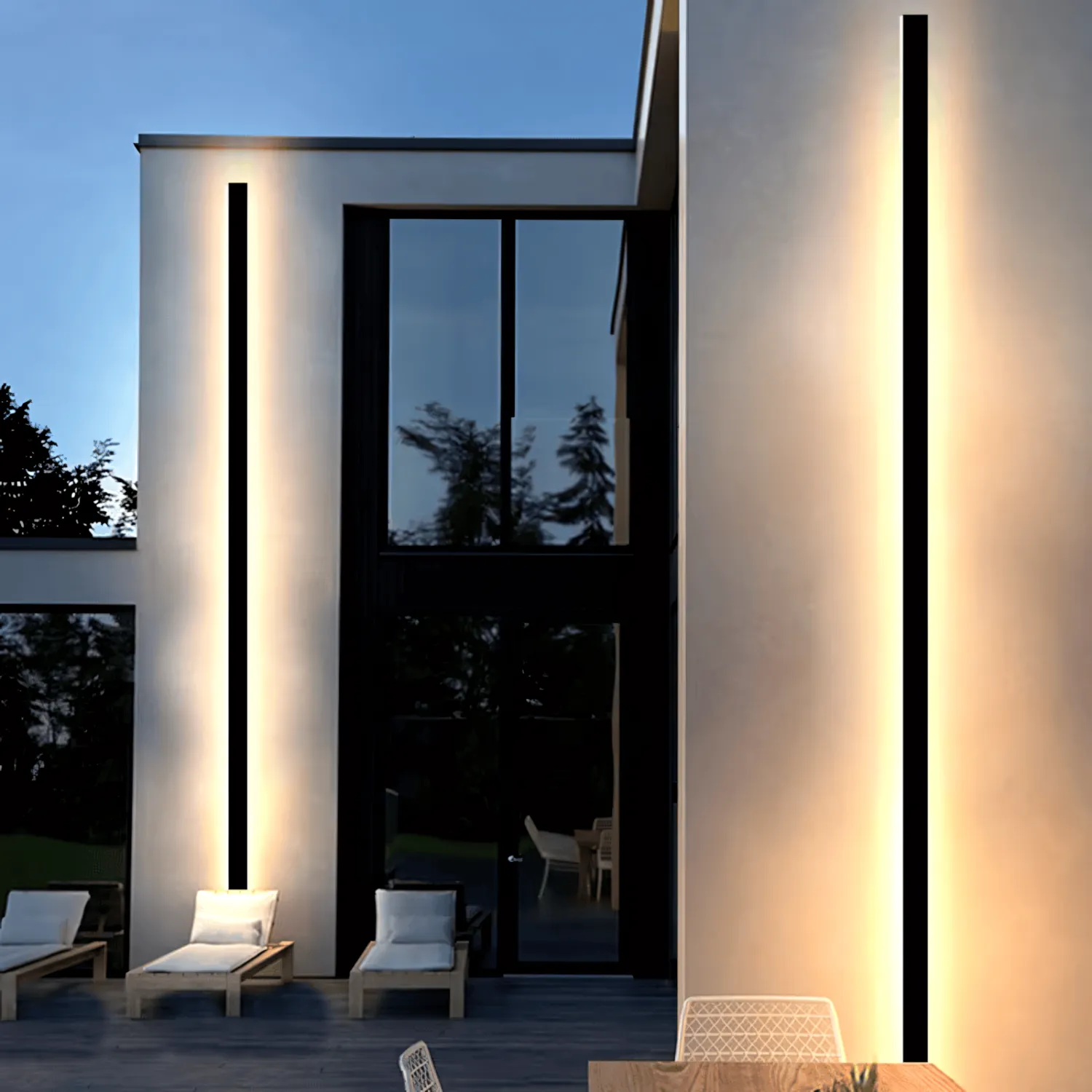 Roskilde - Outdoor Waterproof Linear LED Wall Light