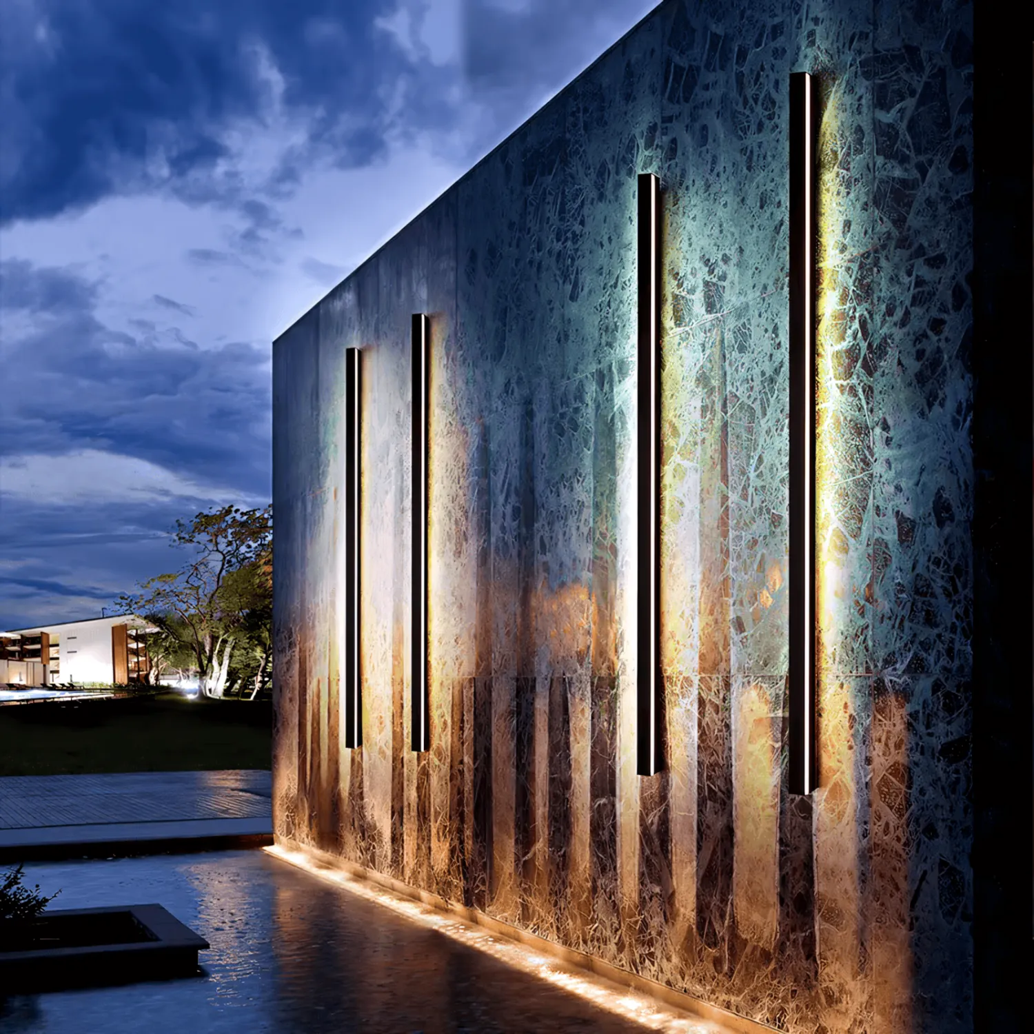 Roskilde - Outdoor Waterproof Linear LED Wall Light