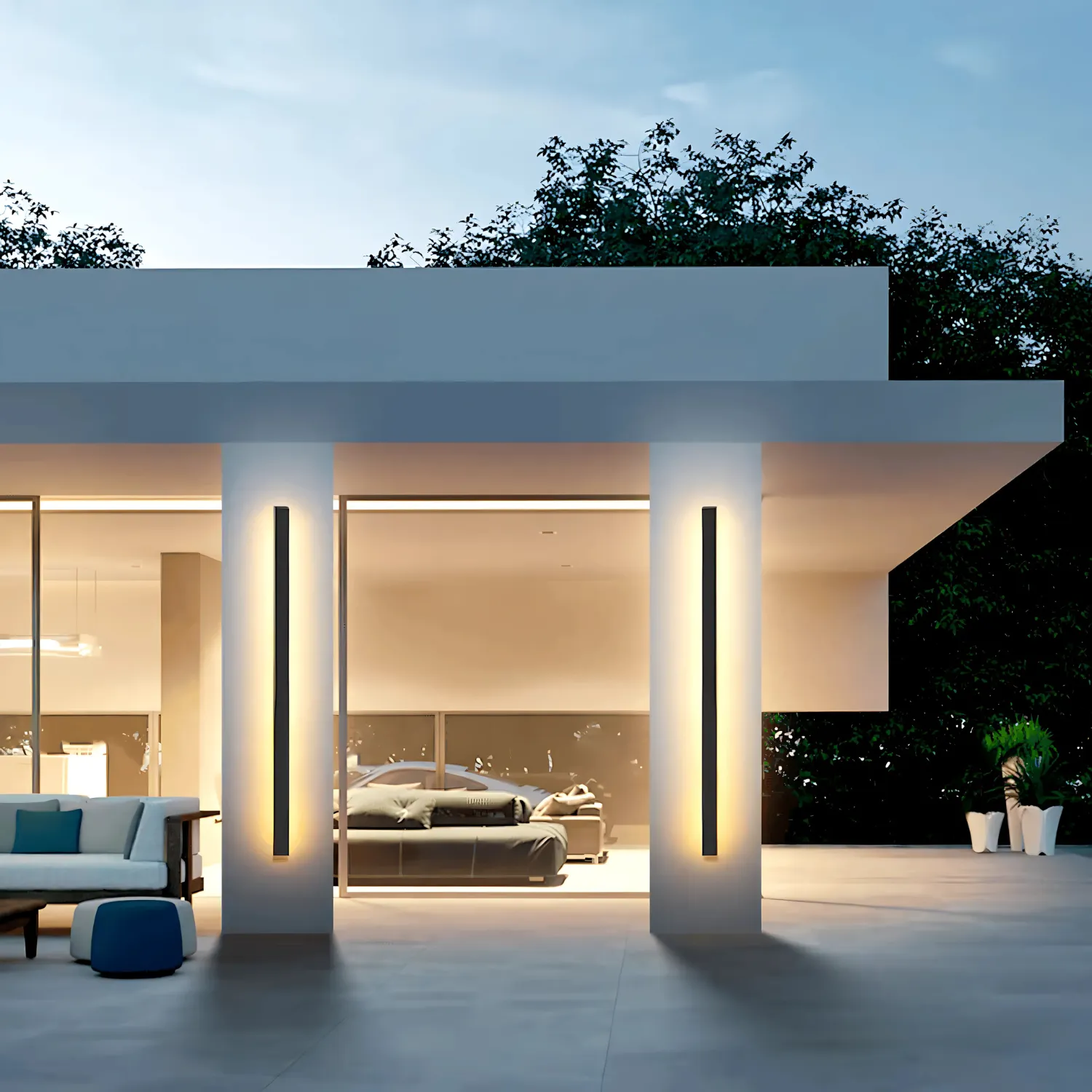 Roskilde - Outdoor Waterproof Linear LED Wall Light