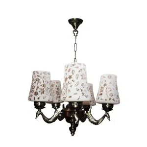 Royal 5 Lights Brass Chandelier