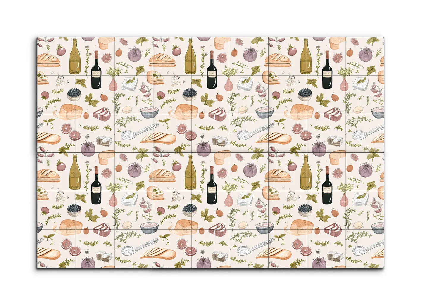 Rustic Culinary Charm: Hand-Drawn Food & Drink Art