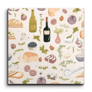 Rustic Culinary Charm: Hand-Drawn Food & Drink Art