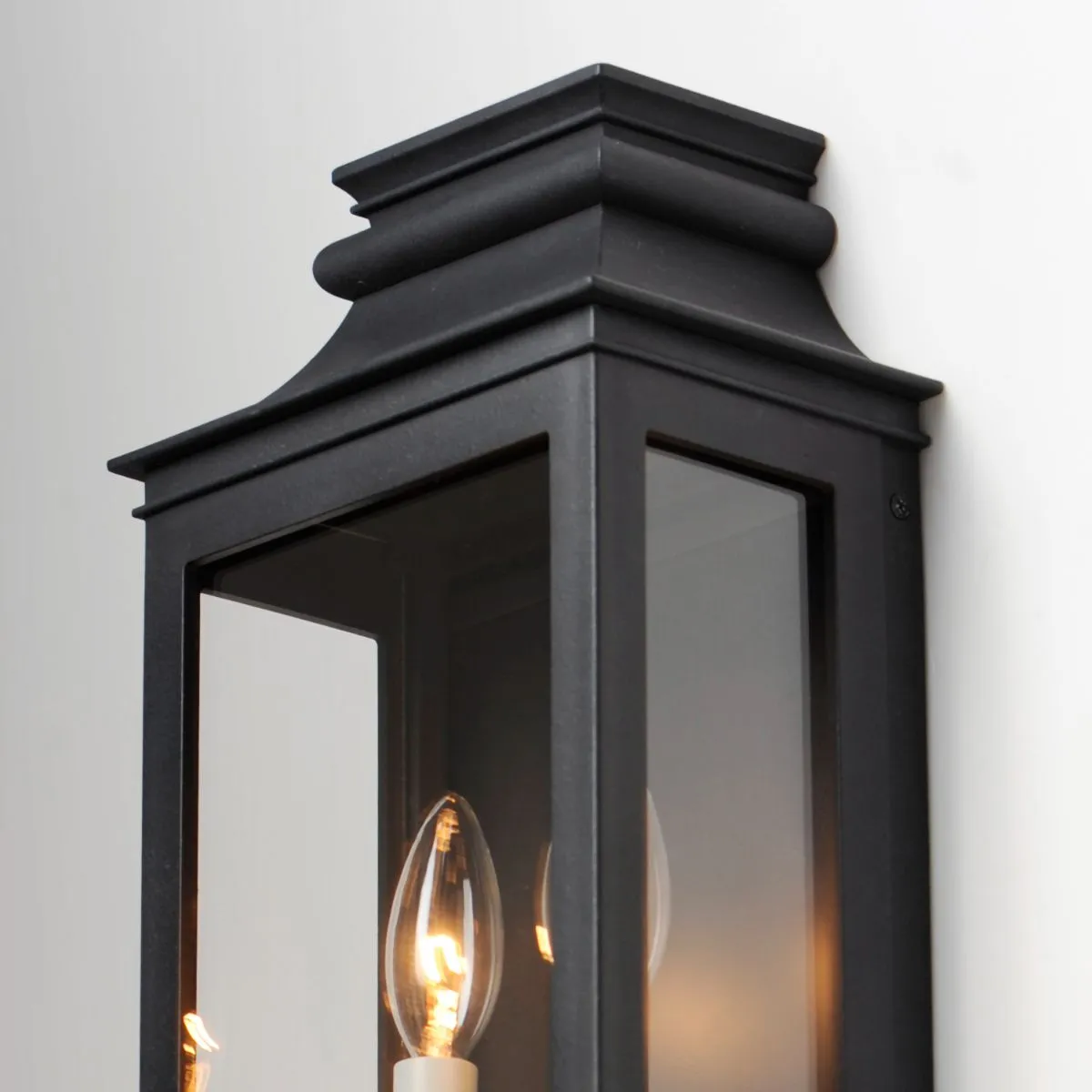 Savannah VX 15 in. 2 lights Outdoor Wall Sconce Black Finish