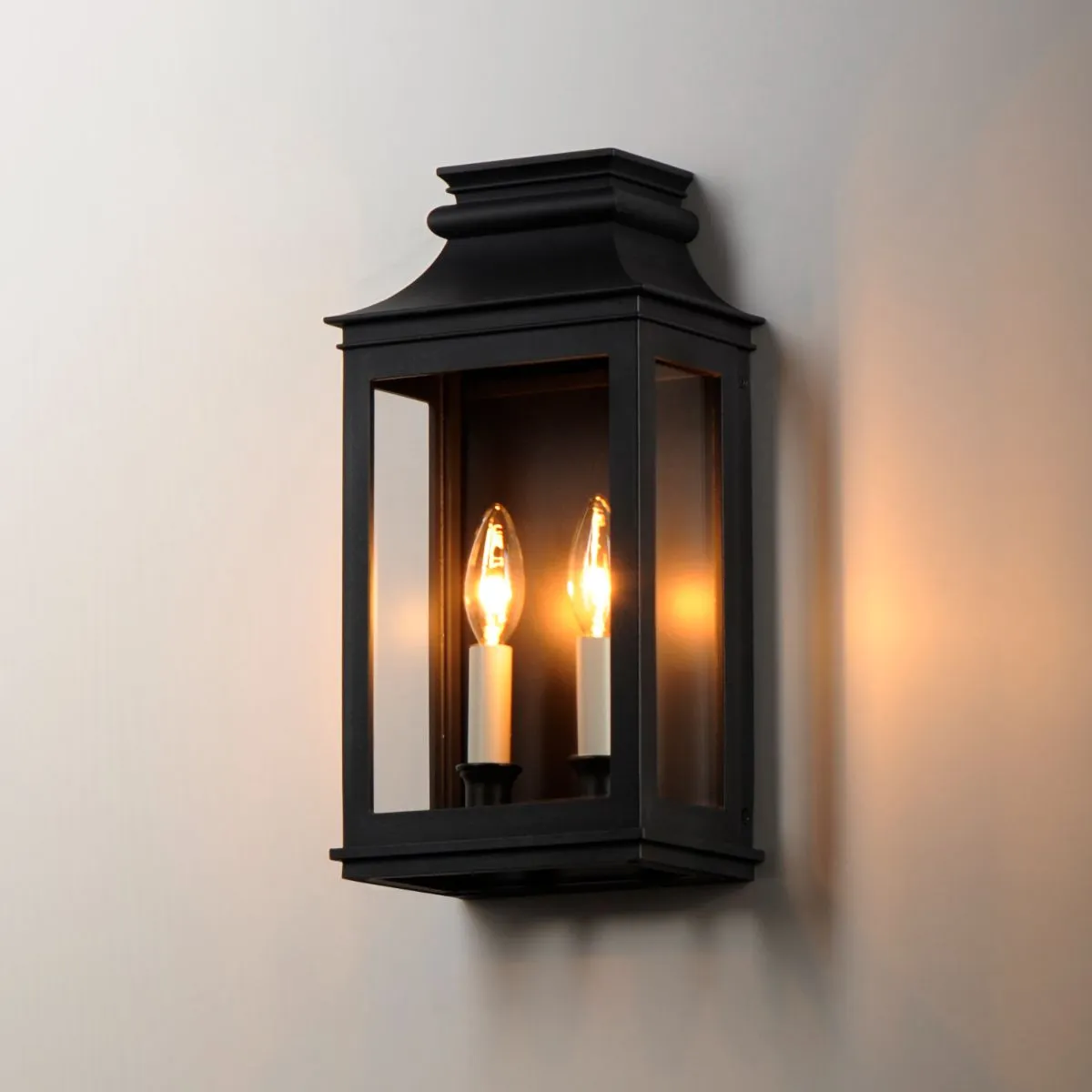 Savannah VX 15 in. 2 lights Outdoor Wall Sconce Black Finish