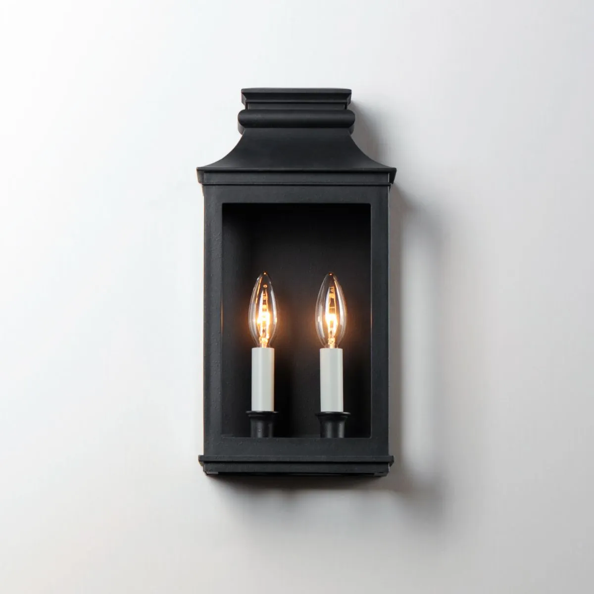 Savannah VX 15 in. 2 lights Outdoor Wall Sconce Black Finish