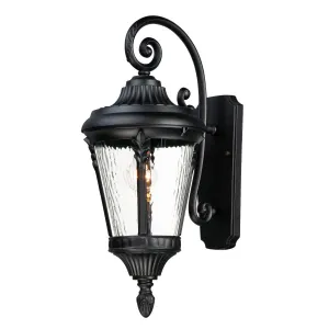Sentry 22 in. Outdoor Wall Light Black Finish