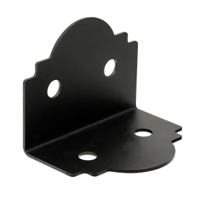 Simpson APA6 Outdoor Accents Mission Collection ZMAX, Black Powder-Coated 90° Angle for 6x