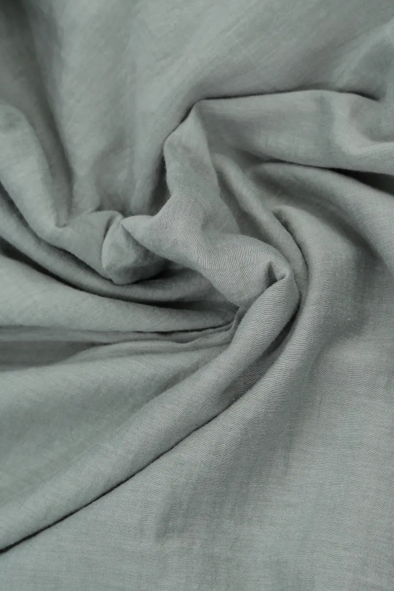 Sleeveless Sage Silk Cotton Tunic