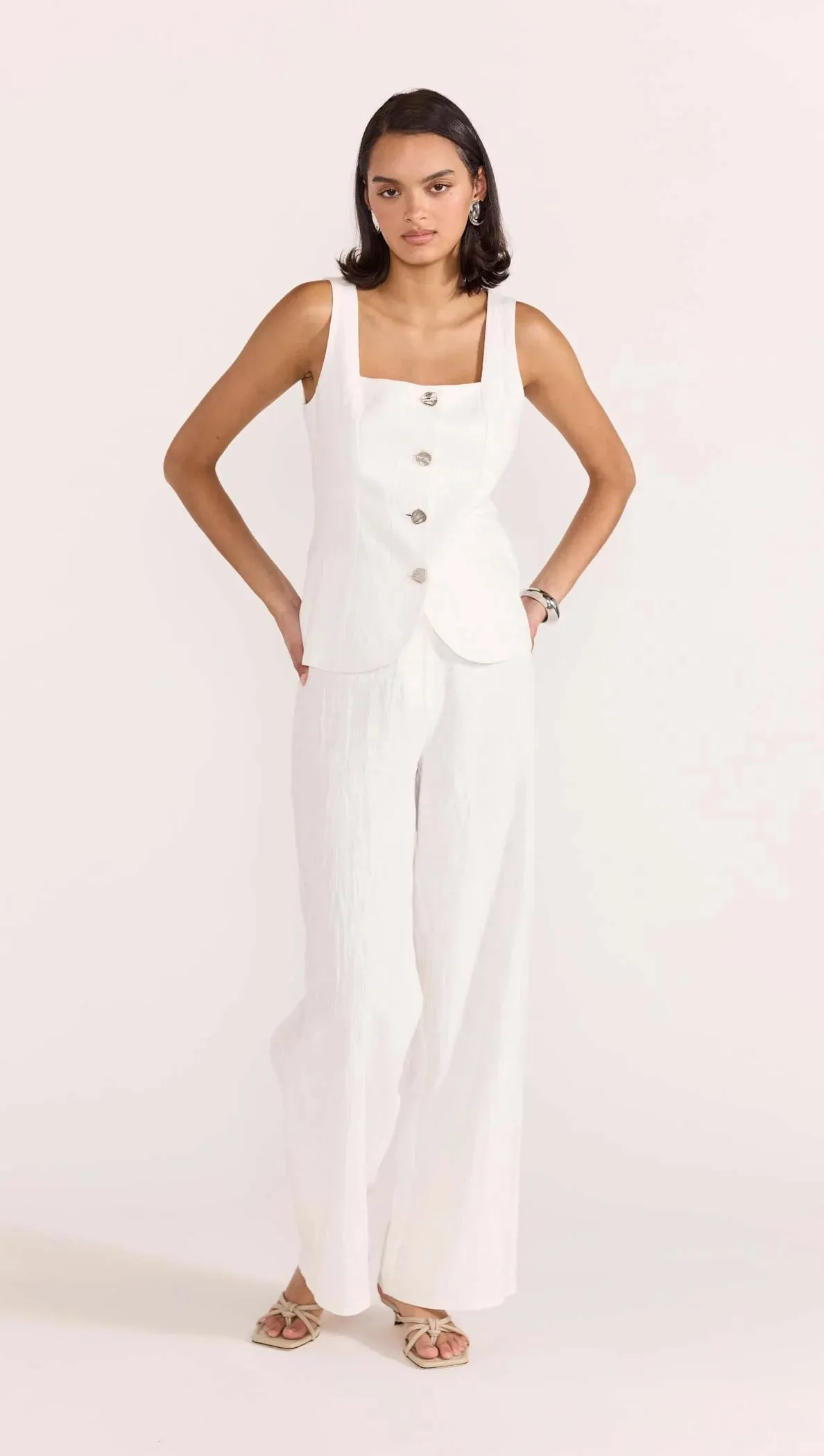 Staple the Label - Eden Pant White