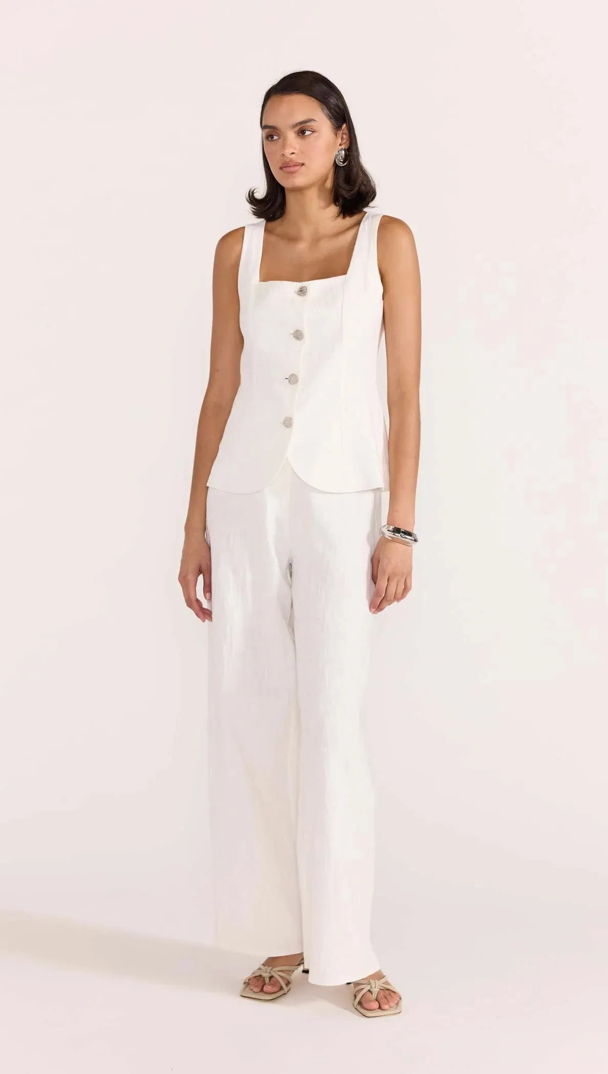 Staple the Label - Eden Pant White