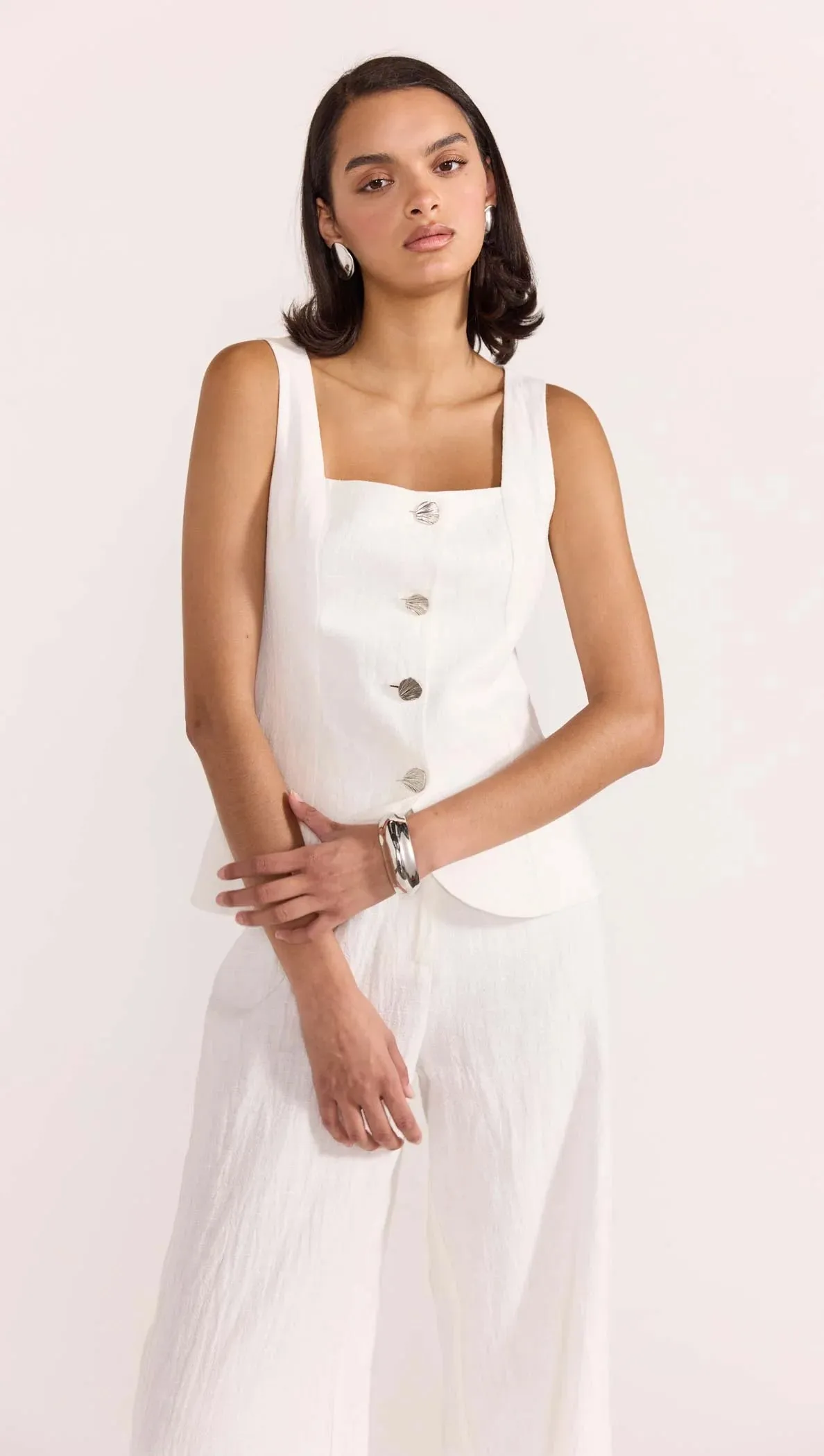 Staple the Label - Eden Pant White