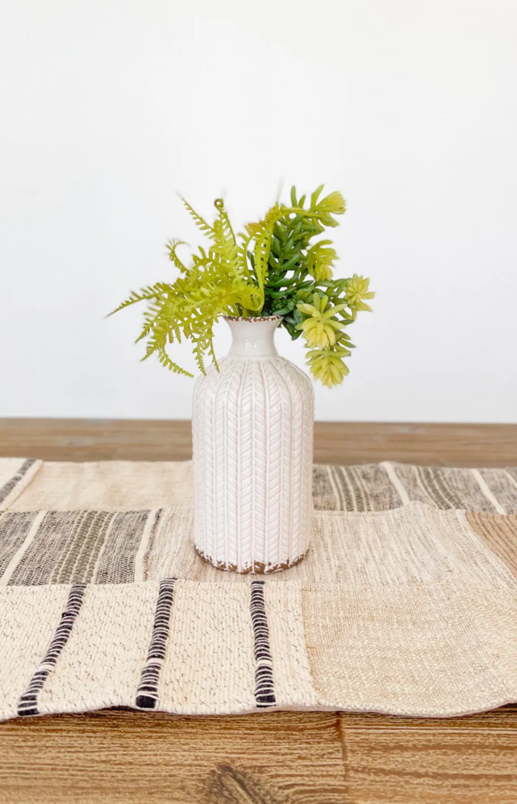 Textured Patterned Vase