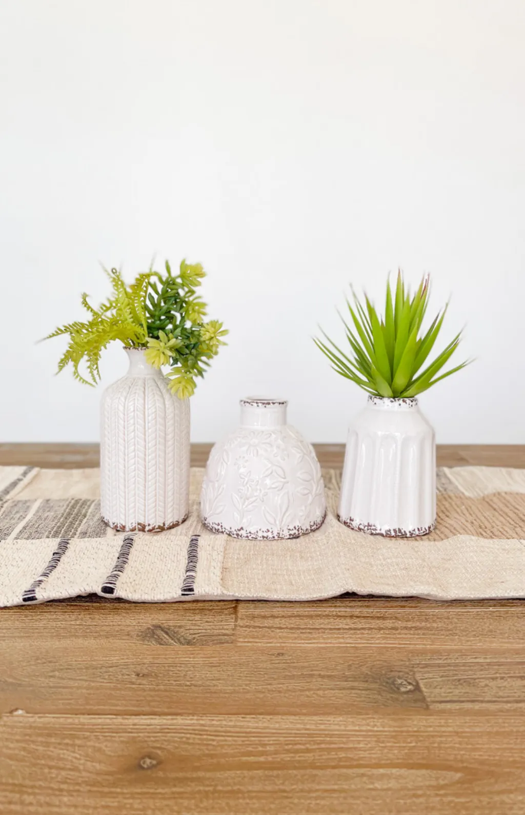 Textured Patterned Vase