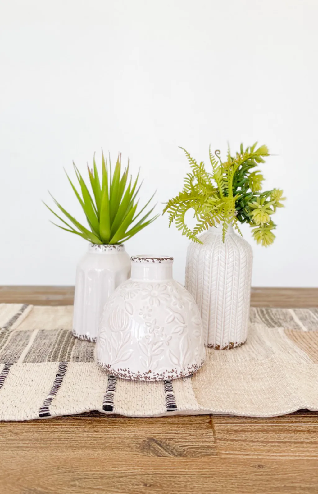 Textured Patterned Vase