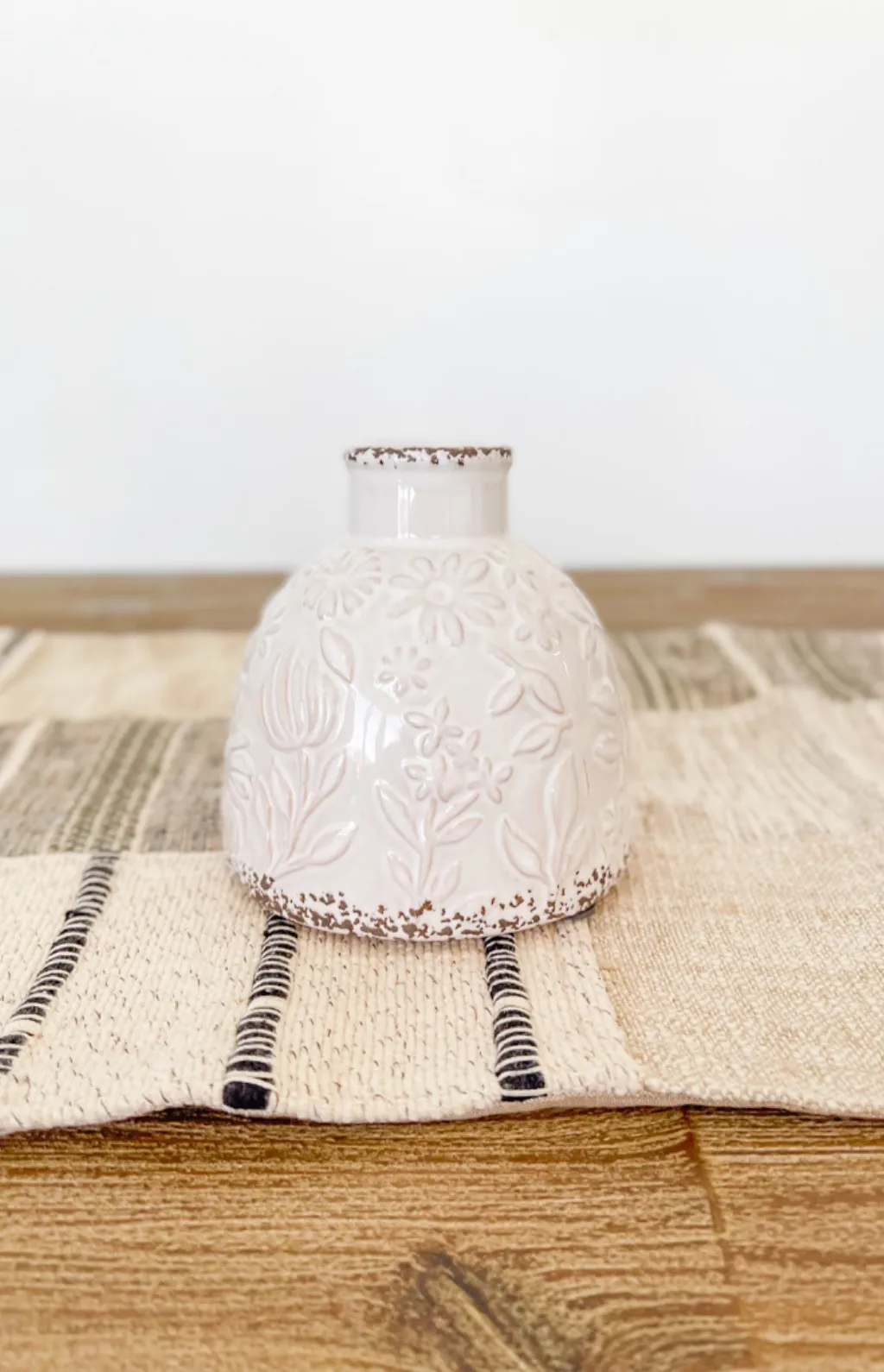 Textured Patterned Vase