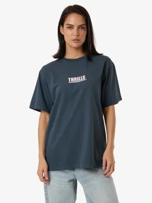 Thrills Logic Merch Fit Tee - DARK SLATE