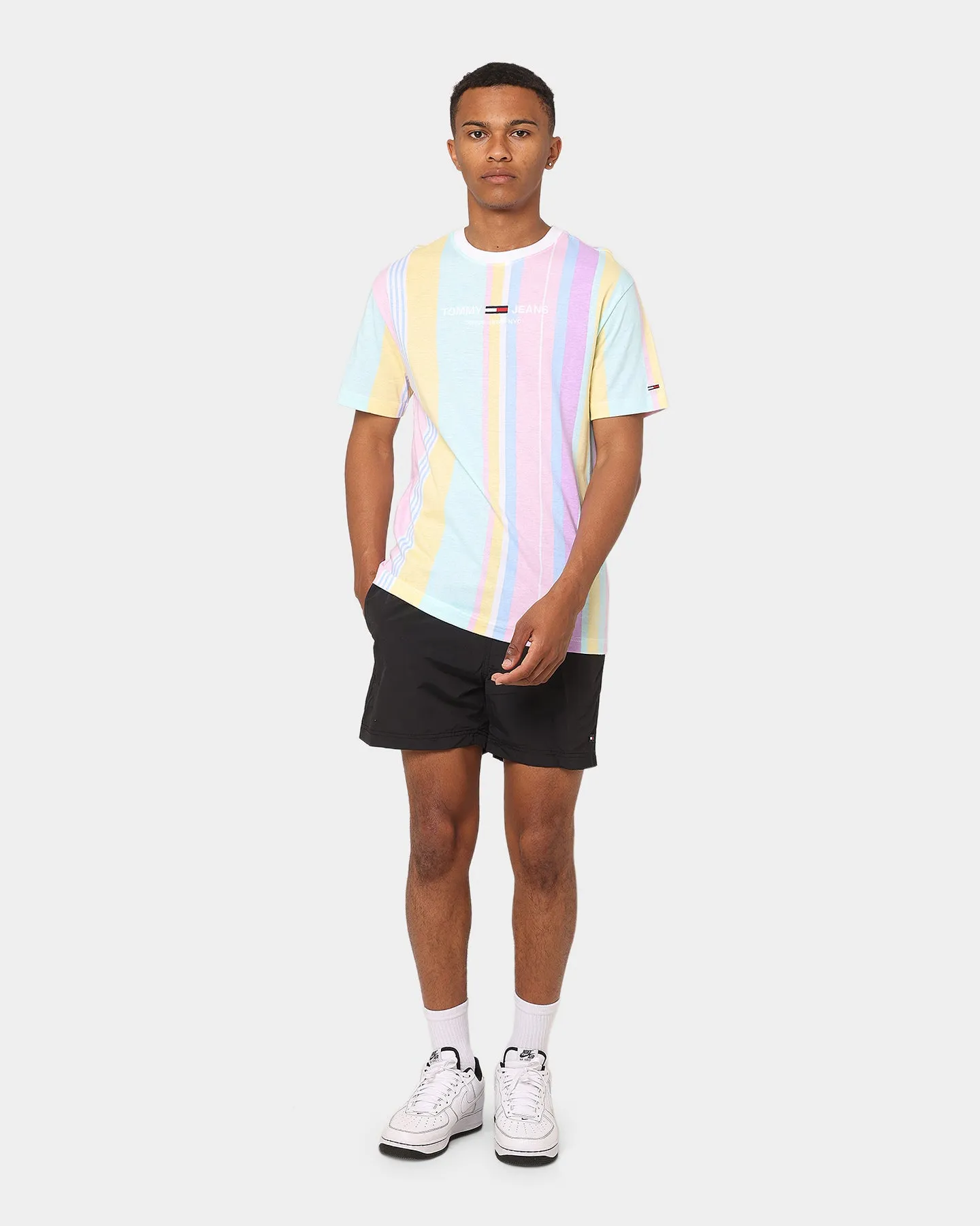 Tommy Jeans Stripe 2 T-Shirt Romantic Pink