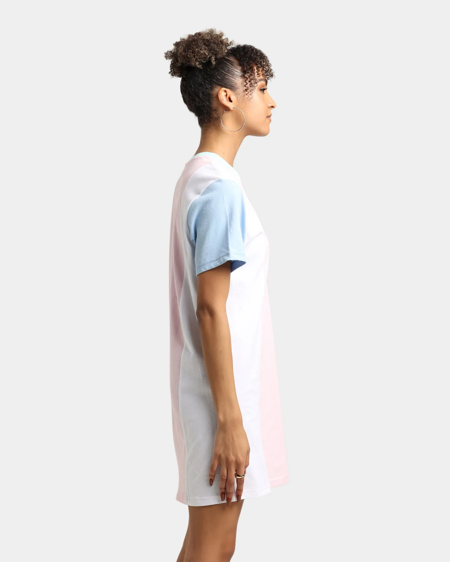 Tommy Jeans Women's Colour Block T-Shirt Dress Romantic Pink
