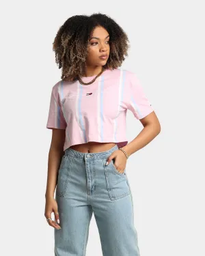 Tommy Jeans Women's Stripe 2 Crop T-Shirt Romantic Pink