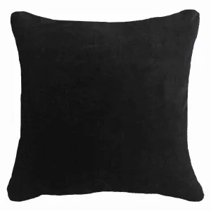Velvet Black Lounge Cushion 55 x 55 cm