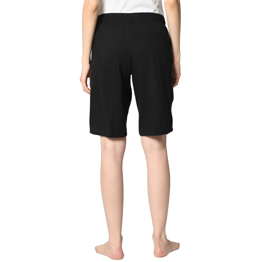 Vimal Jonney Black Shorts For Women's