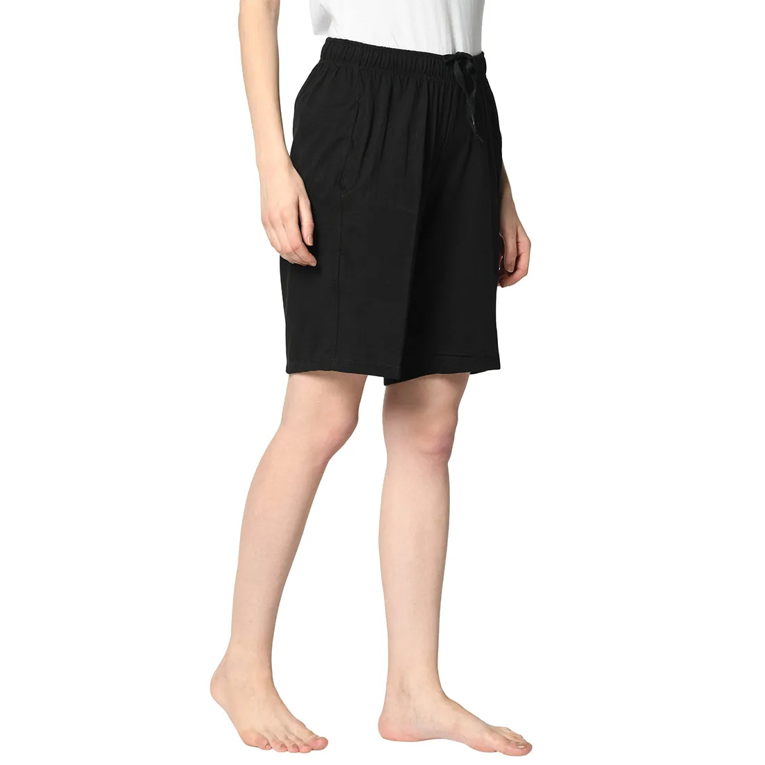 Vimal Jonney Black Shorts For Women's