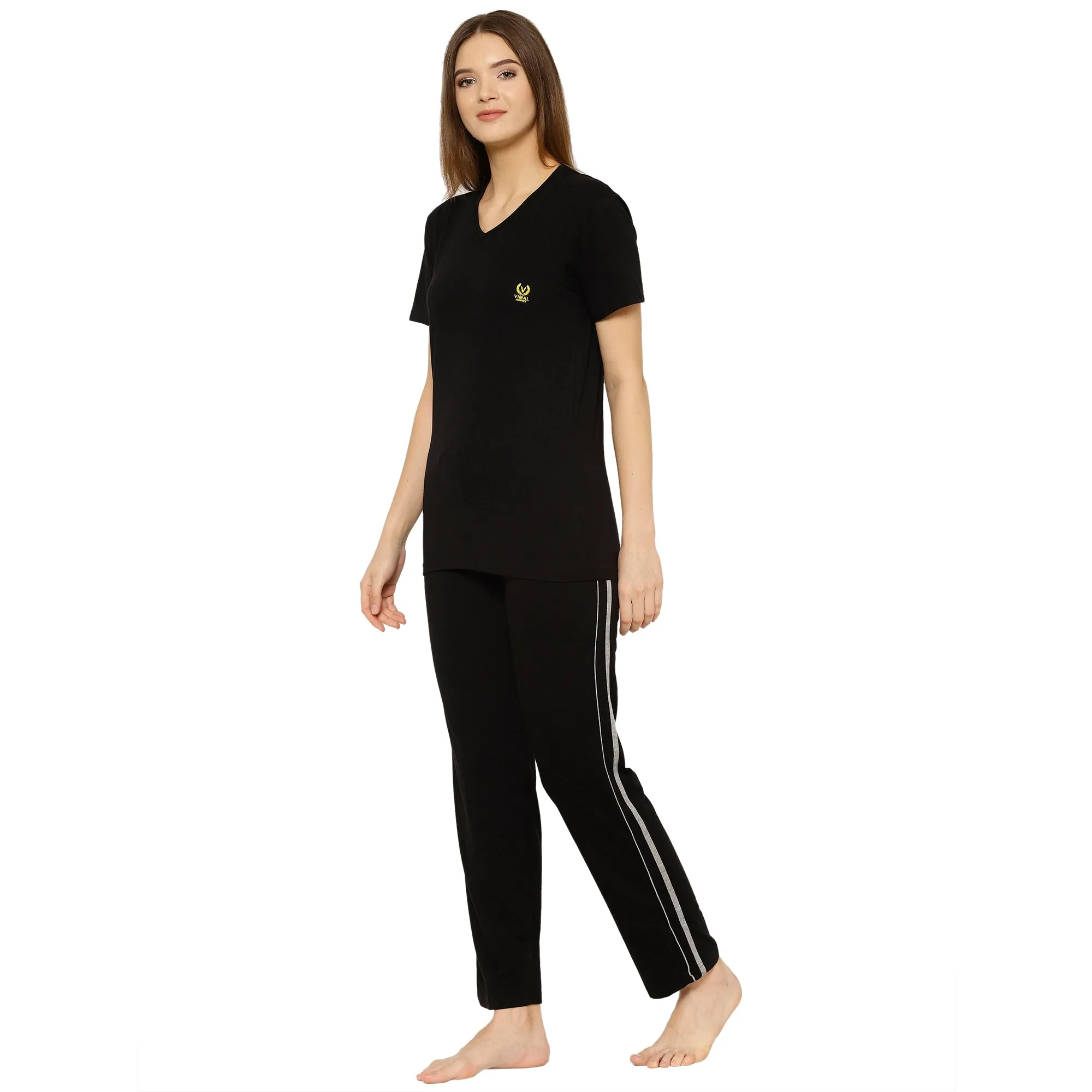 Vimal Jonney Black Women's Night Suit