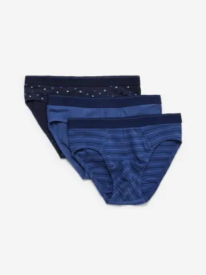 WES Lounge Blue Hydro Cool Briefs Set of Three
