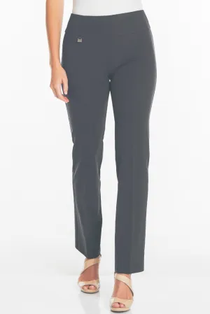 WIDE BAND PULL ON RELAXED LEG PANT - Intense Grey
