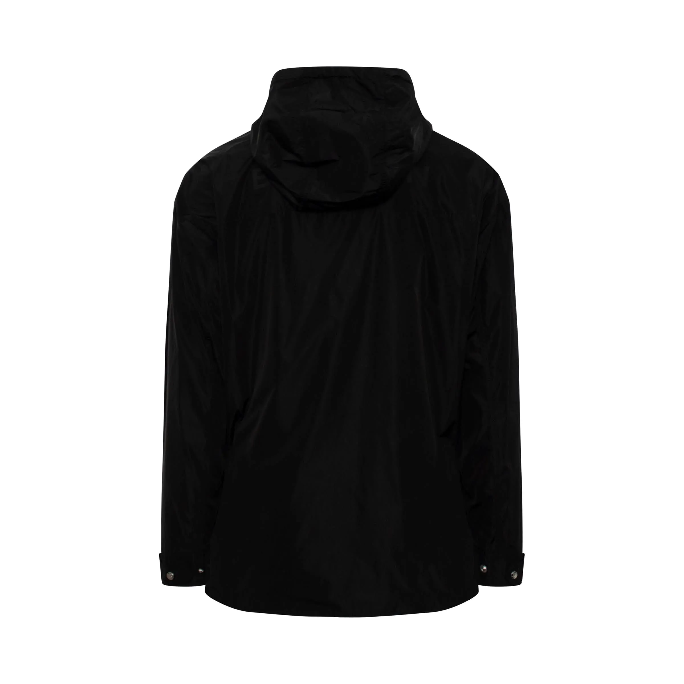Windbreaker Zip Jacket in Black