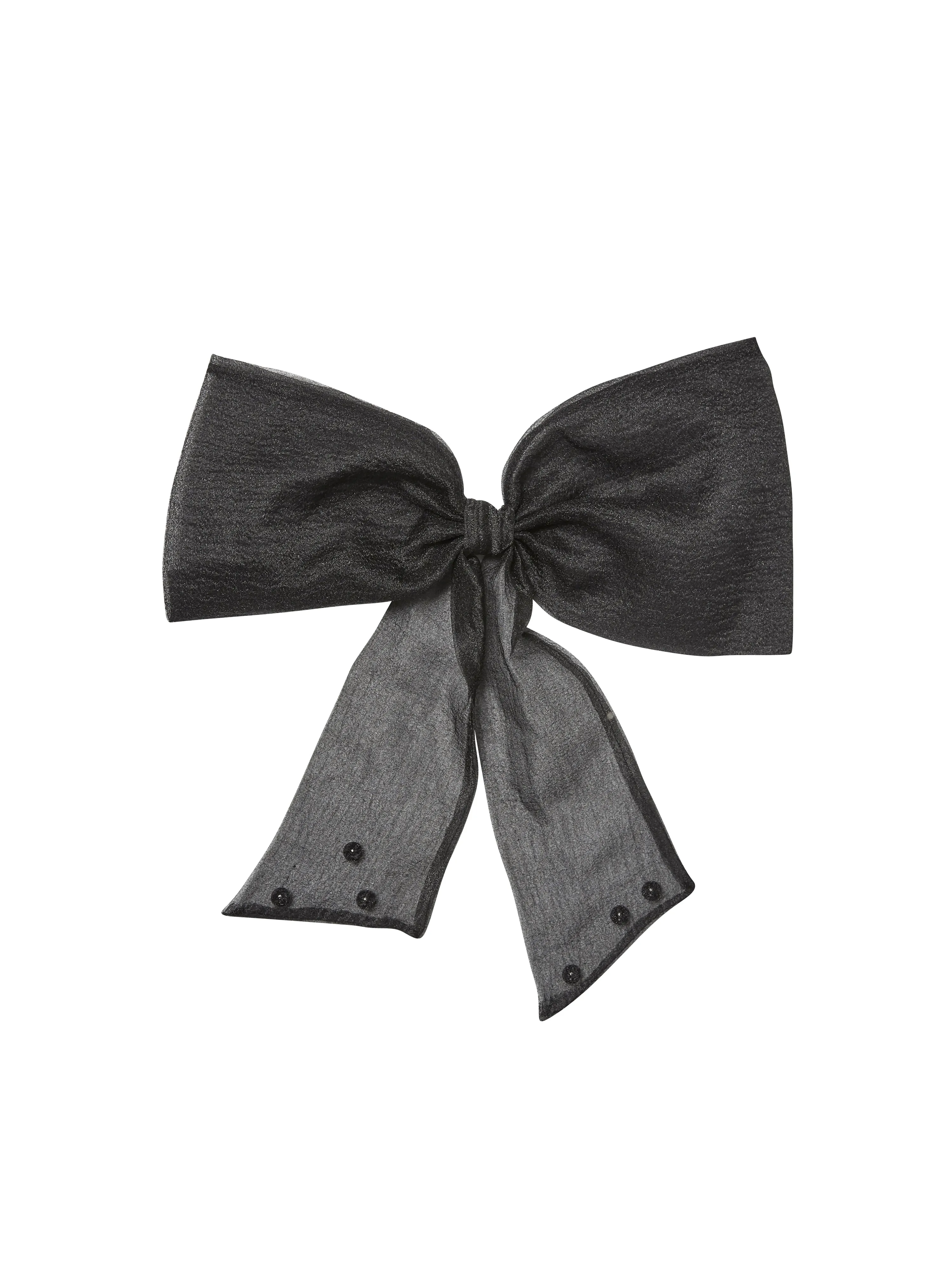 YANA satin bow - Black